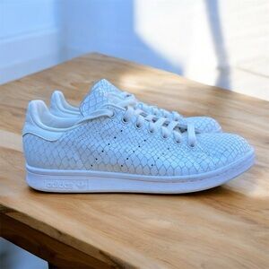 Adidas Stan Smith White Snakeskin Sneakers Women’s 7.5